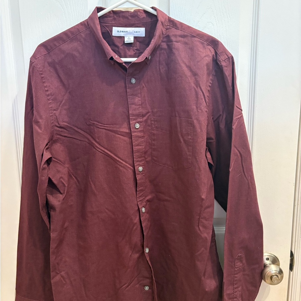 Men's Burgundy Shirt